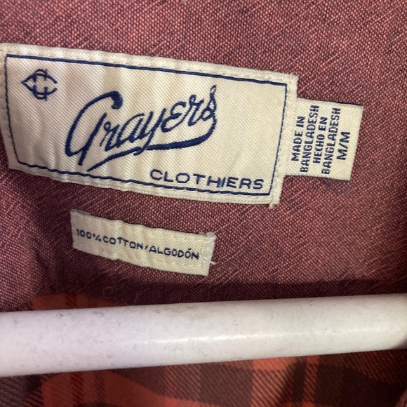 Cotton Plaid Short Sleeve Button Up by GRAYERS - Picture 6 of 6